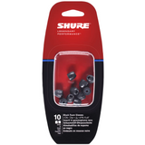 Shure EABKF1-10S 5-Pair Black Foam Sleeves - Small