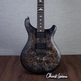 PRS S2 Custom 24 Poplar Burl Electric Guitar - Charcoal Burst - #S2089068