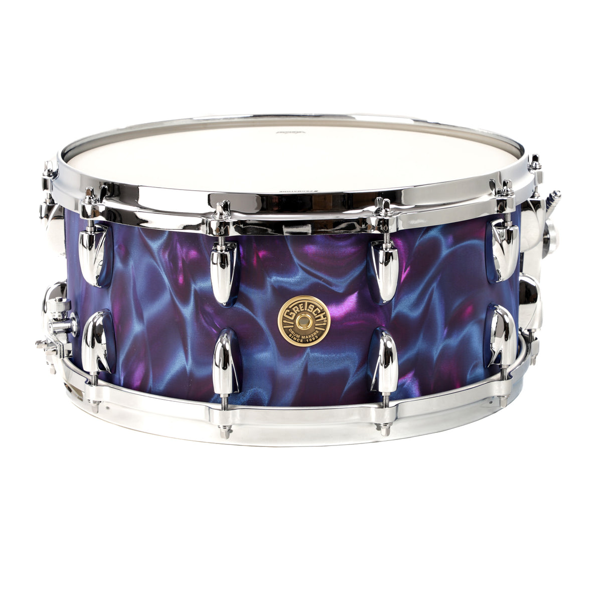 Gretsch USA Custom 14x6.5-Inch Snare Drum - Peacock Satin Flame
