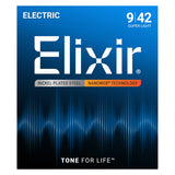 Elixir 12002 Nanoweb Coated Electric Guitar Strings With Anti-Rust, Super Light, (9 - 42)