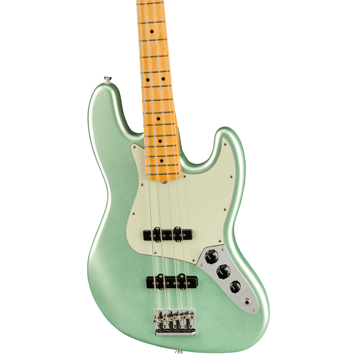 Fender American Professional II Jazz Bass - Mystic Surf Green with Maple Fretboard - New