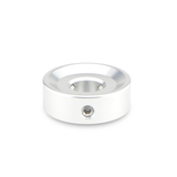 Barefoot Buttons V1 Standard Footswitch Button, Silver - For Common 3PDT Switches