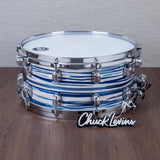 Tama 6.5 x 14-Inch Starclassic Walnut/Birch Snare Drum - Blue and White Oyster