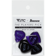 Ibanez PJTC1R Tritan 6 Pick Set - 2.5mm Teardrop 3 Amethyst And 3 Onyx - Preorder