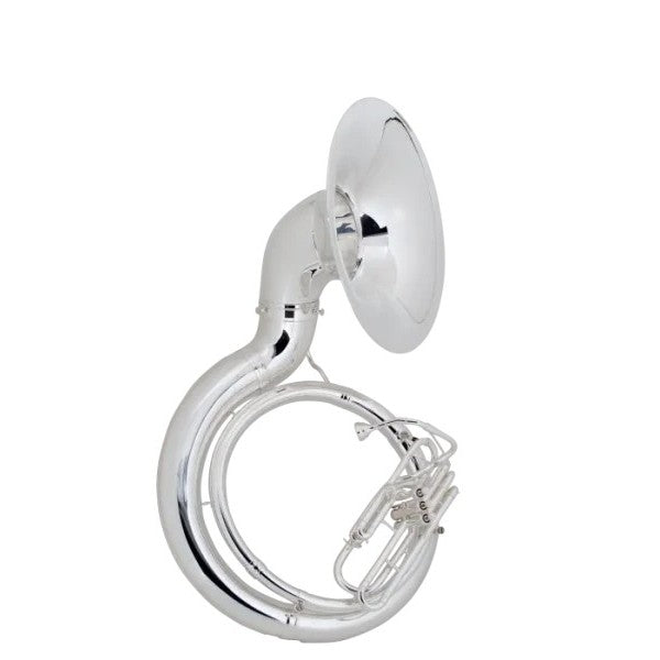 King 2350 Series Brass Bb Sousaphone with Case - Silver-Plated