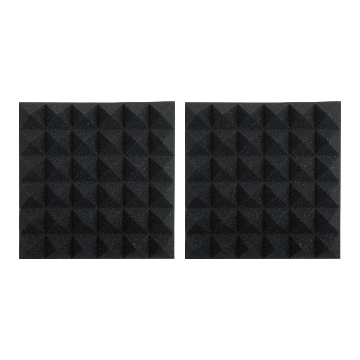 Gator GFW-ACPNL1212PCHA-2PK Charcoal 12 x 12 x 2-Inch Acoustic Pyramid Panel - 2 Pack