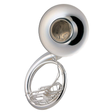 Yamaha YSH-411S Brass BBb Sousaphone - Silver Plated - New