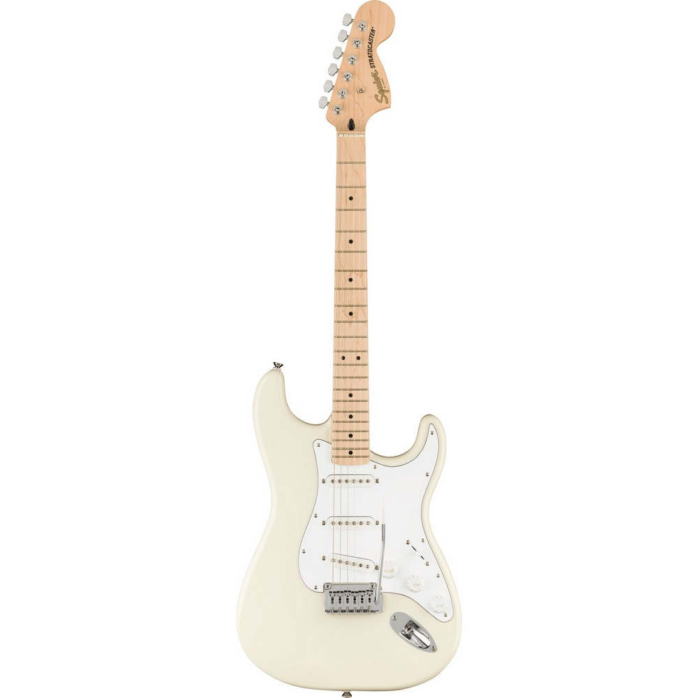 Squier Affinity Series Stratocaster Electric Guitar - Olympic White, Maple Fingerboard