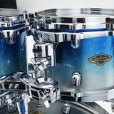 TAMA Starclassic Walnut/Birch 4-Piece Shell Pack - Molten Blue Ice Fade