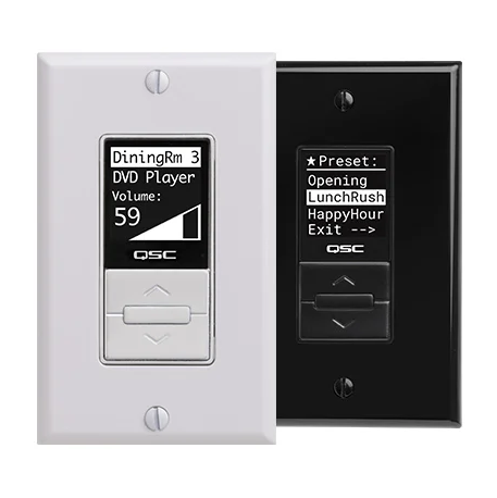 QSC MP-MFC Decora-Style Wall Controller for MP-M Series