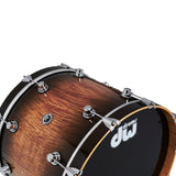 DW DWe 5-Piece Drum Kit Bundle - Exotic Curly Maple Burst