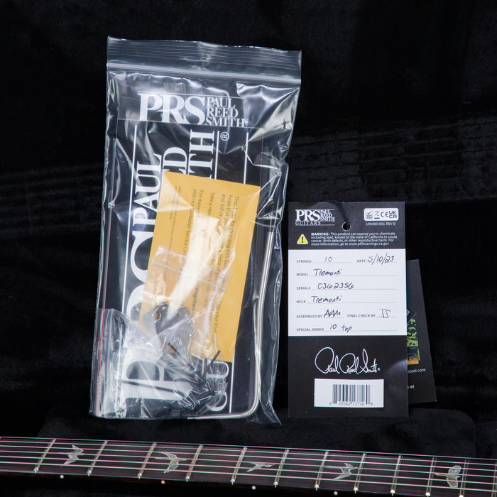 PRS Mark Tremonti Signature Single Cutaway 10-Top Electric Guitar - Cobalt Smokeburst - New