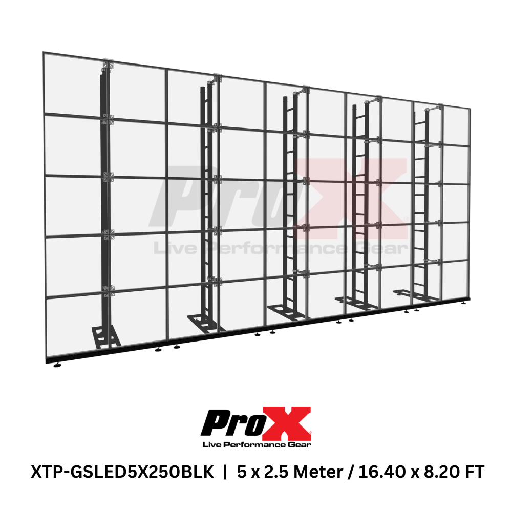 ProX XTP-GSLED5X250BLK LED Video Display Panel Ground Support System Package