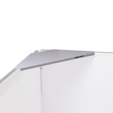 ProX XF-4X3048W MK2 Four Panel Collapse and Go DJ Facade with White Frame and Carry Bag