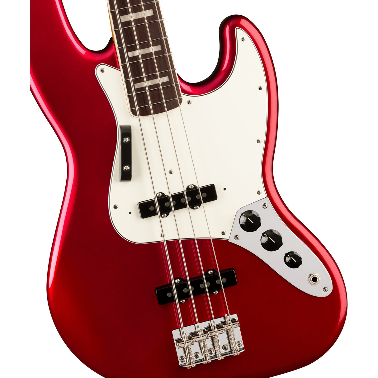 Fender Vintera III Early '70s Jazz Electric Bass Guitar, Rosewood Fingerboard - Candy Apple Red