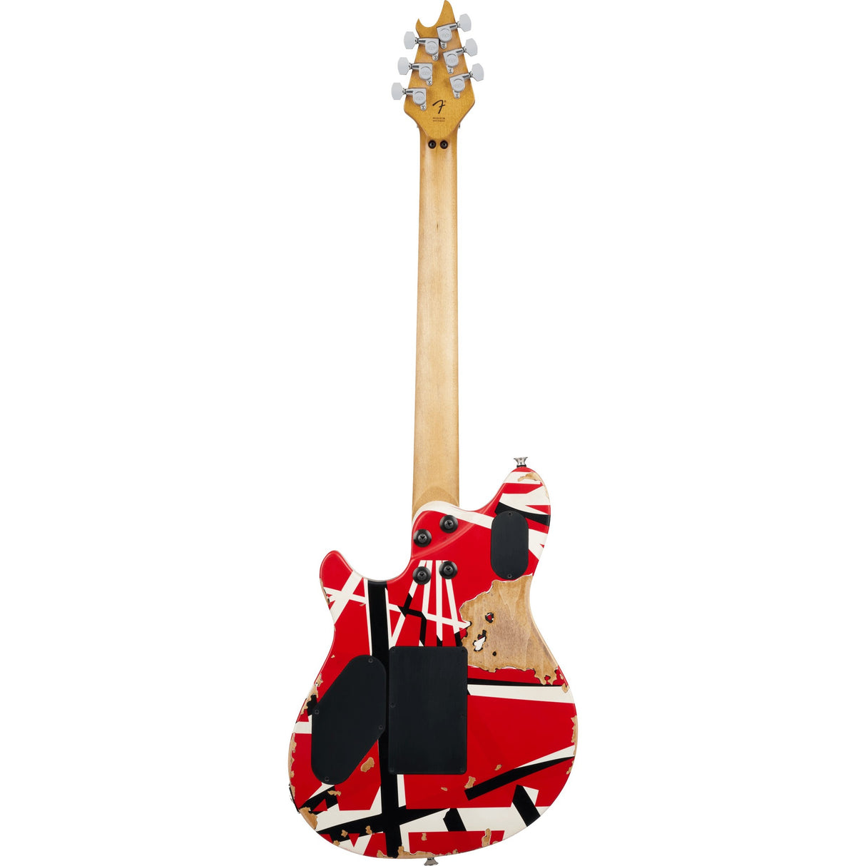 EVH Limited Edition Special Striped Series Wolfgang Electric Guitar - Red, Black, and White Aged