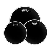 Evans 12", 13", 16" Black Chrome Tompack
