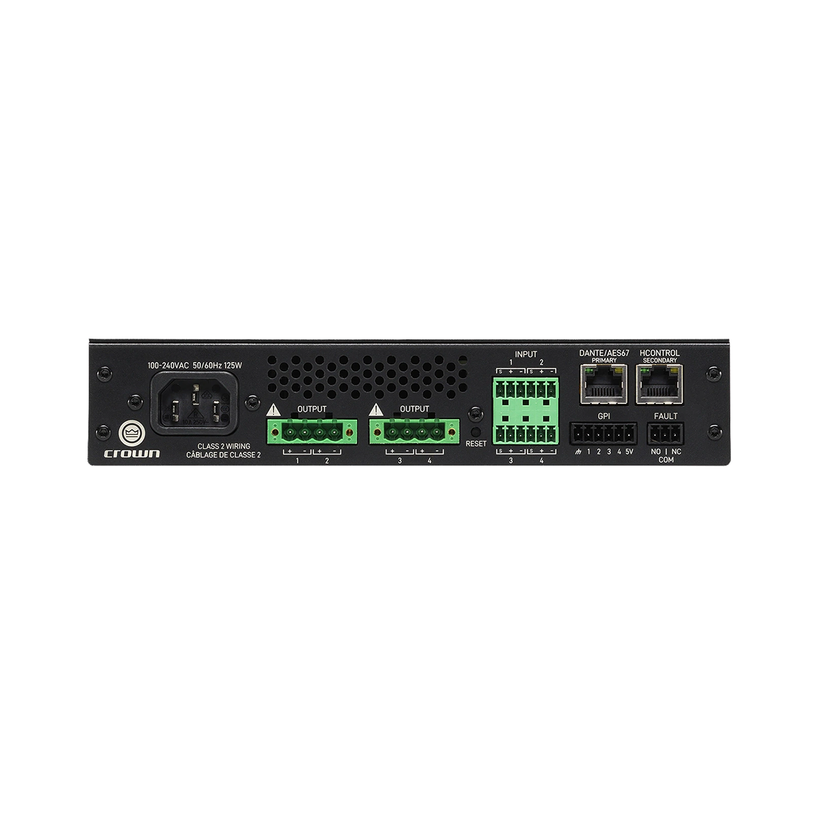 Crown Audio CTD-4125 4-Channel 125-Watts per Channel Power Amplifier - 1/2-Rack