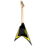 ESP LTD Limited Edition 20th Annivesary Alexi Laiho Arrowhead SE Signature Electric Guitar - Black With Yellow Pinstripe
