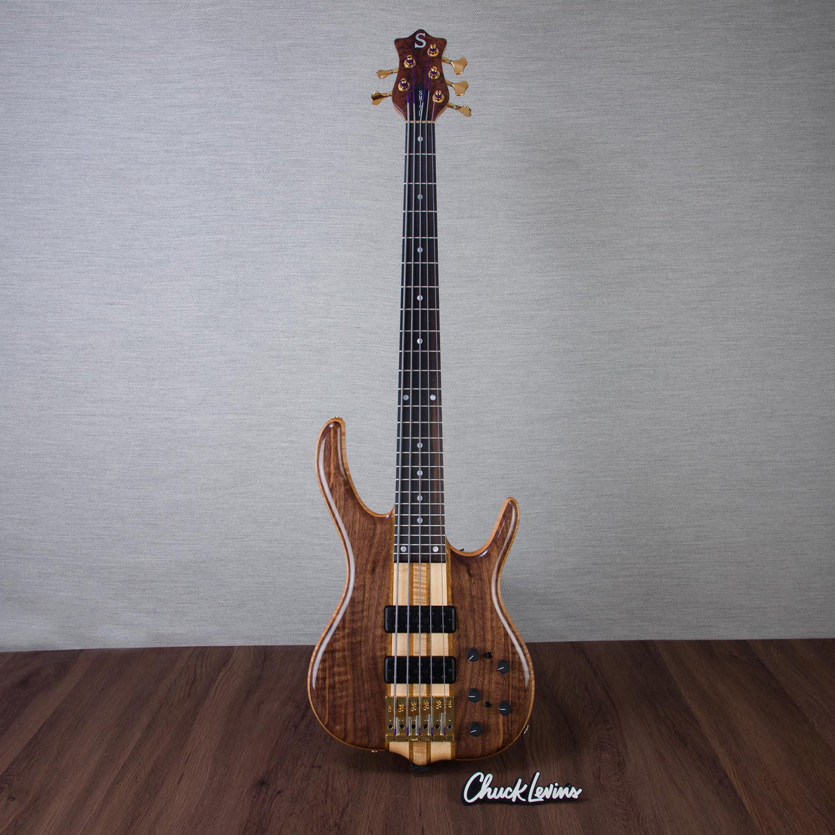 Ken Smith BSR-5TNE-FW Black Tiger Elite 5-String Electric Bass Guitar - Figured Walnut - #5TNE706526