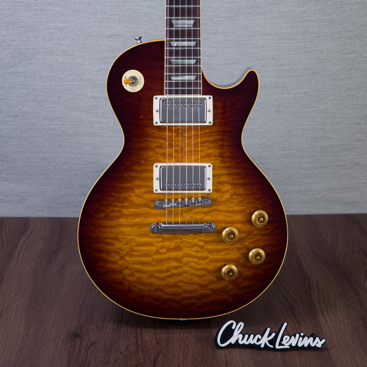 Gibson Custom Shop 1959 Les Paul Standard Reissue 5A Quilt Maple Top Electric Guitar - Faded Tobacco Sunburst - #960148