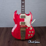 Gibson Custom Shop 1964 SG Standard Reissue Maestro Vibrola Electric Guitar, Gold Hardware - Watermelon King - CHUCKSCLUSIVE - #601384