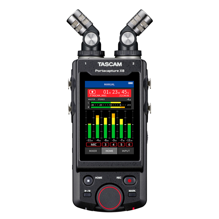 Tascam Portacapture X8 High-Resolution Multi-Track Handheld Recorder