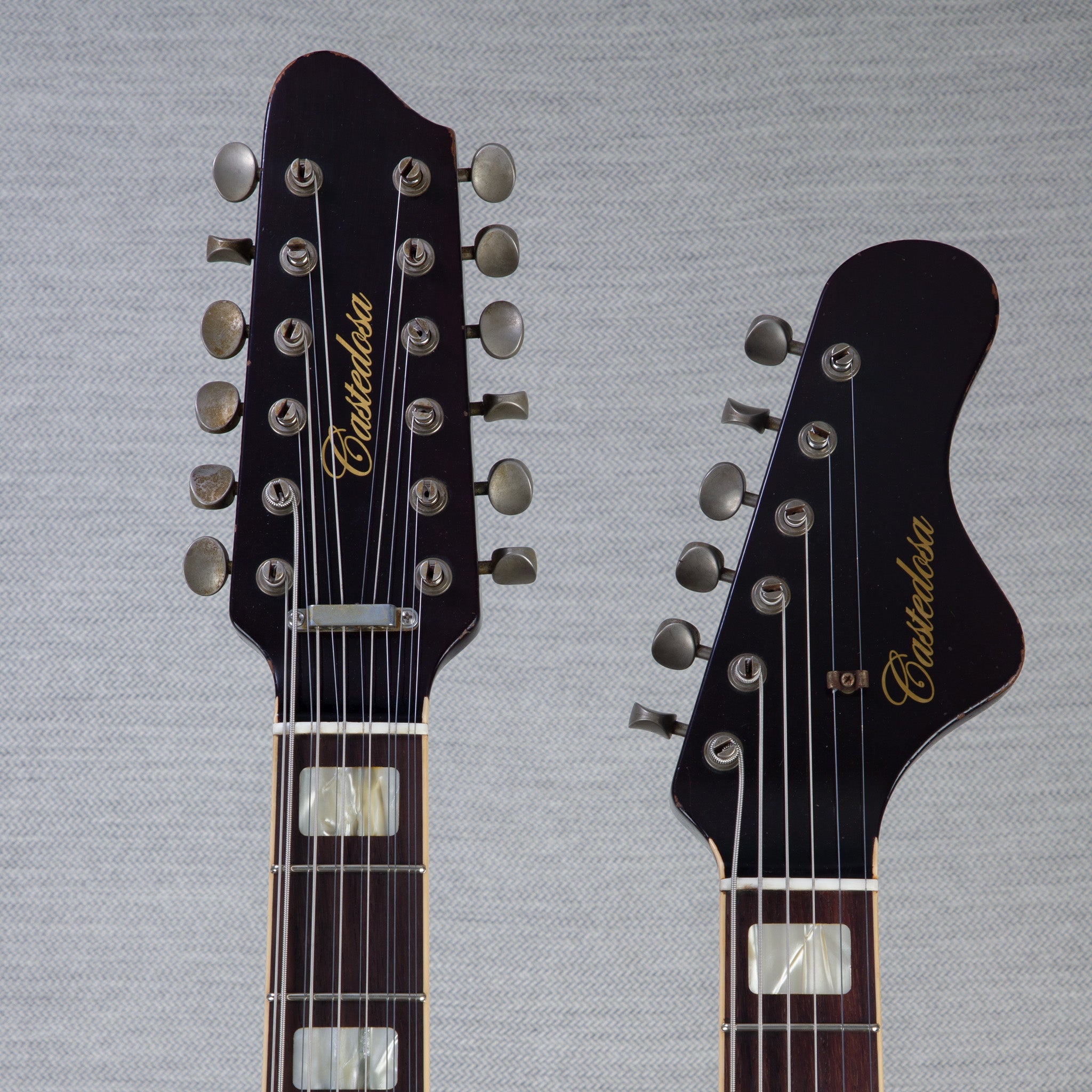 Castedosa Double Neck 6/12 String Baritone Electric Guitar