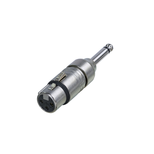 Neutrik NA2FP Adapter - 3 Pin Female XLR To 1/4" Mono Plug