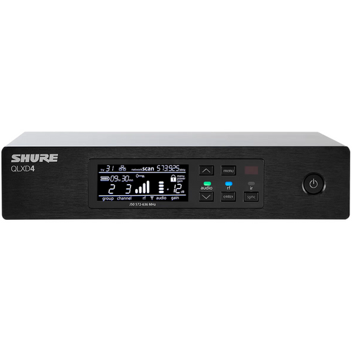Shure QLXD4 Single-Channel Wireless Receiver - G50 Band - New