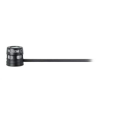 Shure WL185MB/C-TQG Low-profile Cardioid Lavalier Microphone - Black - New