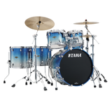 Tama Starclassic Walnut/Birch 5-Piece Shell Pack - Molten Blue Ice Fade