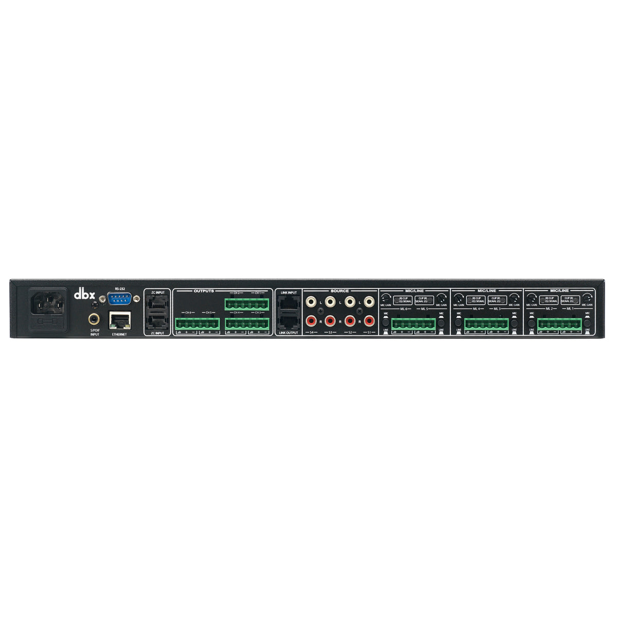 Zone Pro Close DBX ZonePro 1261m 12x6 Tamper-Proof Digital Zone Processor, Euroblock ...