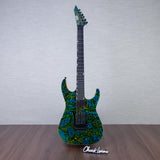 ESP USA M-II DX Electric Guitar - Psychedelic Flame - #US25146