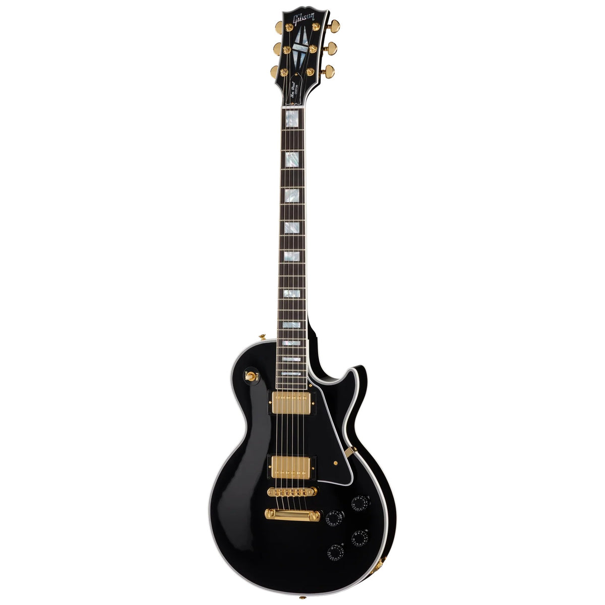 Gibson Custom Shop Les Paul Custom Long Scale Electric Guitar - Ebony