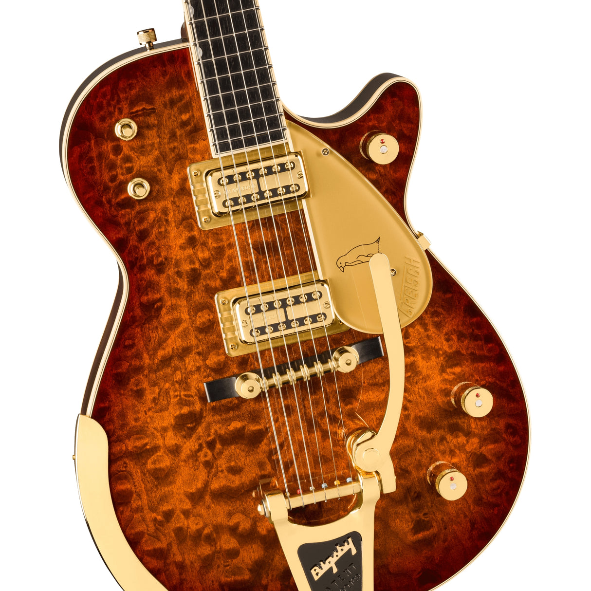 Gretsch Limited Edition G6134TGQM-59 Quilt Classic Penguin with Bigsby - Forge Glow