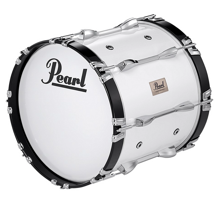 Pearl Competitor Series 16x14-Inch Marching Bass Drum - Pure White