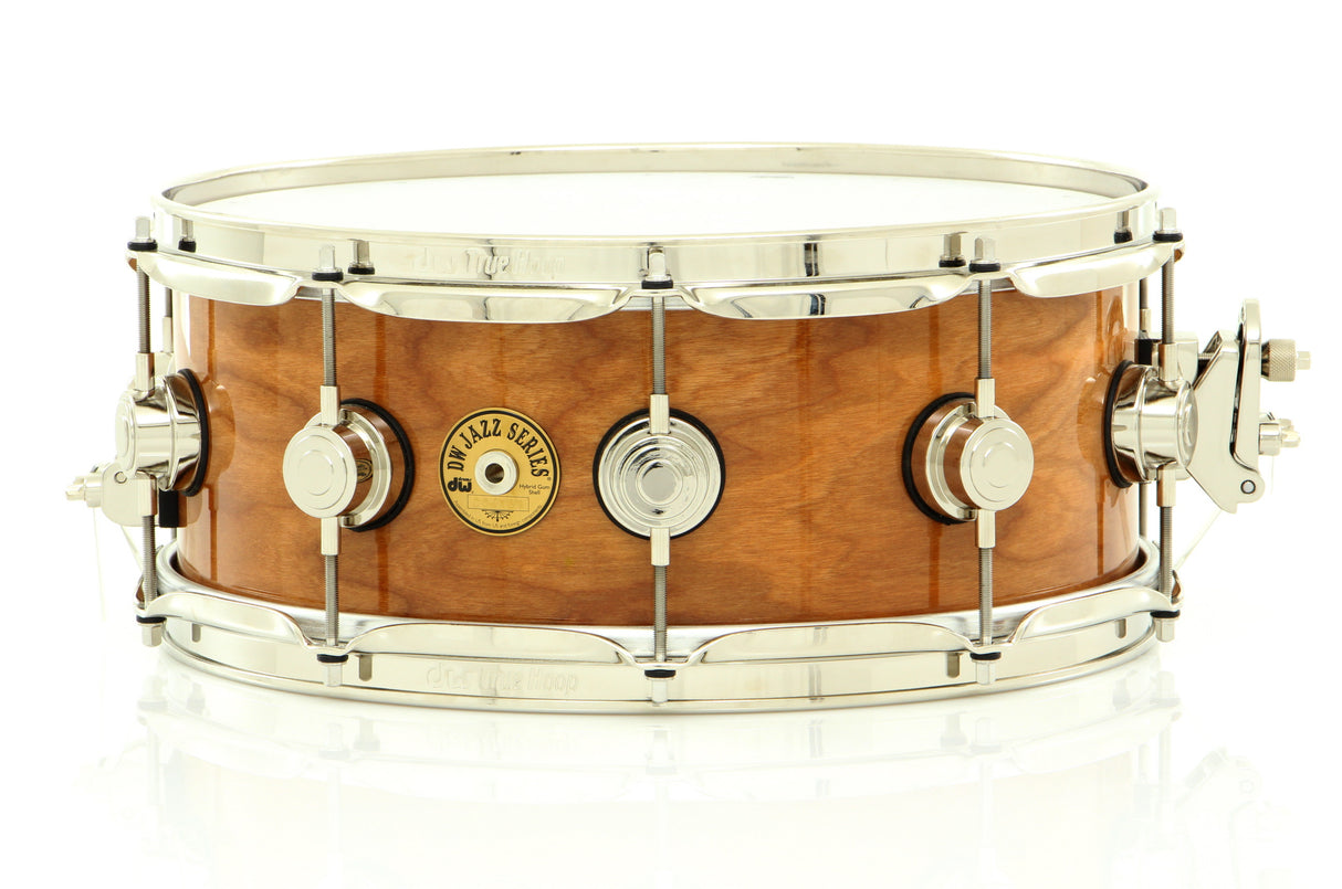 Drum Workshop 14" x 5.5" Jazz Cherry/Gum Series Snare Drum Natural Lacquer With Nickel Hardware