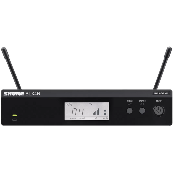 Shure BLX4R Rack-Mount Receiver for BLX Wireless System - H9 Band - New