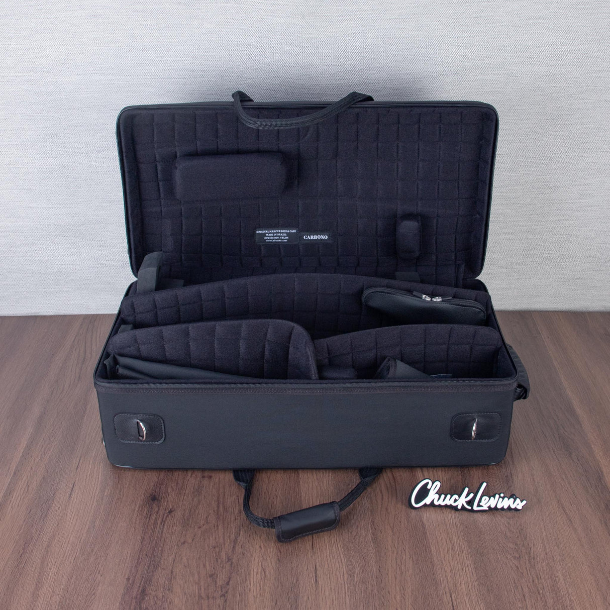 Marcus Bonna Carbon Fiber Quad Case for Alto and Soprano Saxophone, Flute, and Clarinet - Black