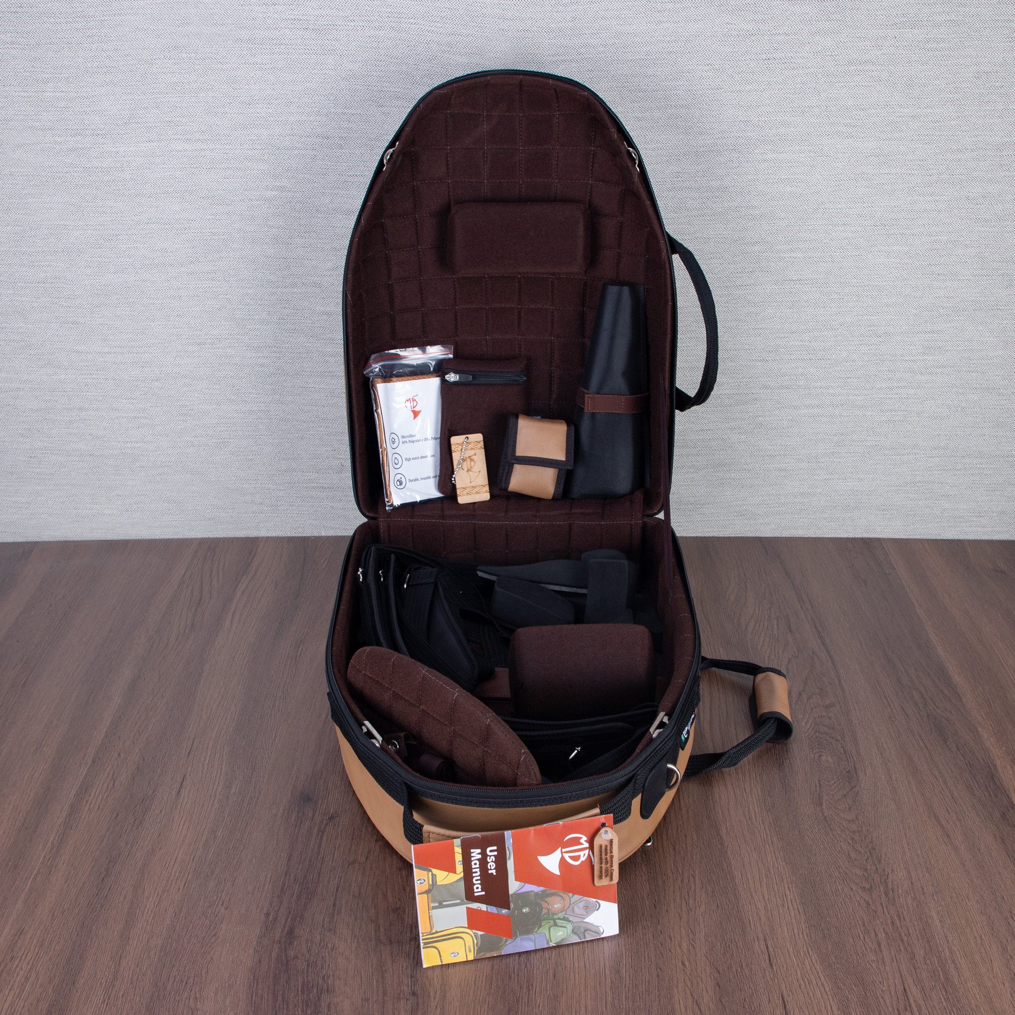 Marcus Bonna Baby 2 Standard Size French Horn Case - Light Brown