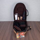 Marcus Bonna Baby 2 Standard Size French Horn Case - Light Brown Leather