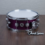 DW 5.5 x 14-Inch Collector's Oak Snare Drum - Ultraviolet Purple