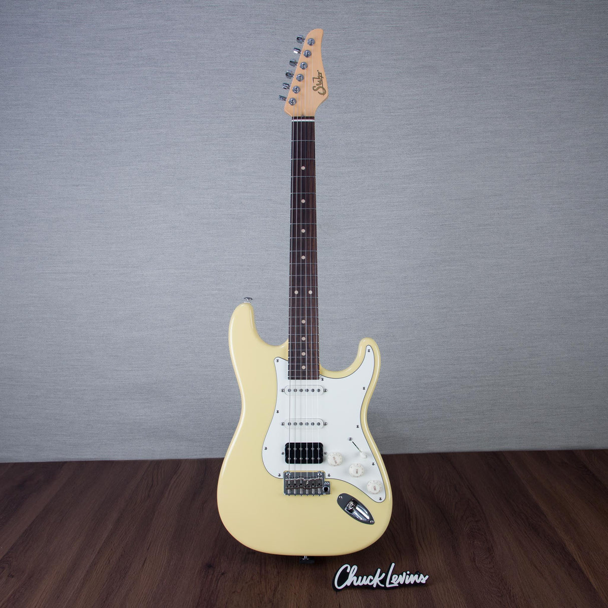 Suhr Classic S HSS Electric Guitar,Rosewood Fingerboard - Vintage Yellow - #86540