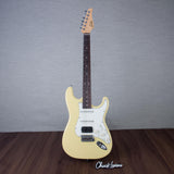 Suhr Classic S HSS Electric Guitar,Rosewood Fingerboard - Vintage Yellow - #86540