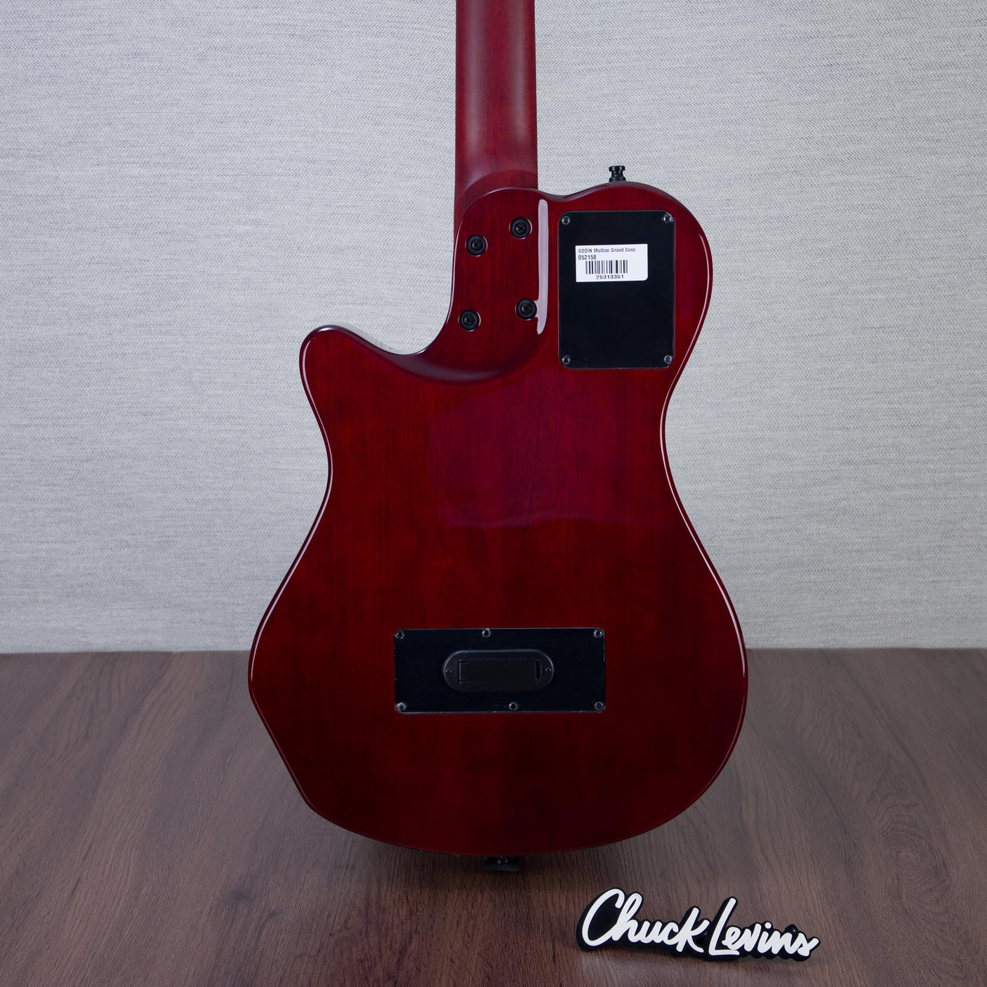 Godin MultiAc Grand Concert SA Nylon String Acoustic-Electric Guitar - Trans Black - CHUCKSCLUSIVE - #25313351