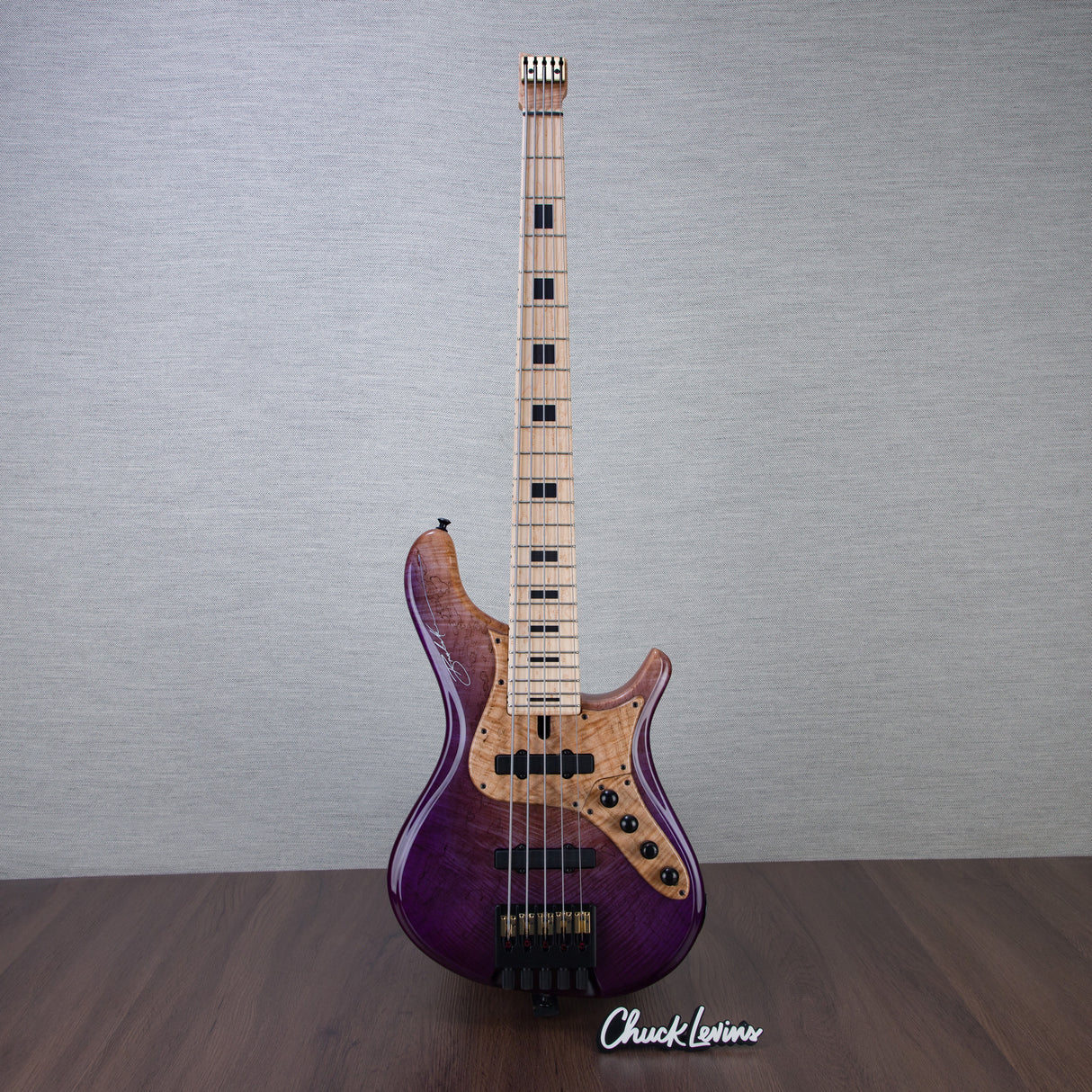 Brubaker Custom Shop NBS-5 5-String Headless Electric Bass Guitar - Purple Haze - #034-24