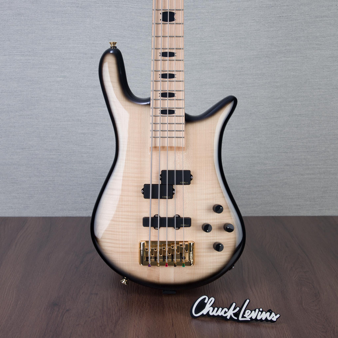 Spector Euro 5 5-String Electric Bass Guitar - Natural Black Burst Gloss - CHUCKSCLUSIVE - #NB22977