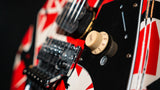 EVH Striped Series Frankie Relic Electric Guitar - Red with Black Stripes - New