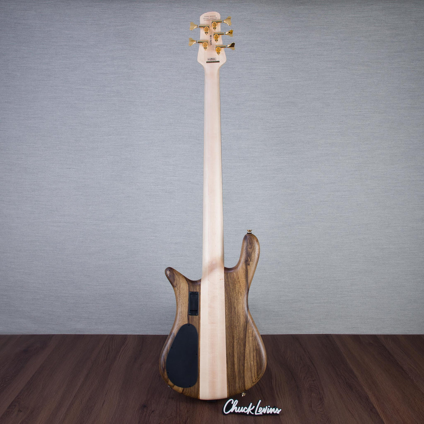 Spector Euro 5 LT Solid Korina Wings 5-String Electric Bass Guitar - Natural Satin - CHUCKSCLUSIVE - #NB23465